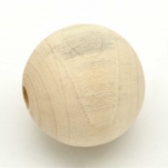 Деревянный шар - деревянные бусины D=40 мм, с отверстием